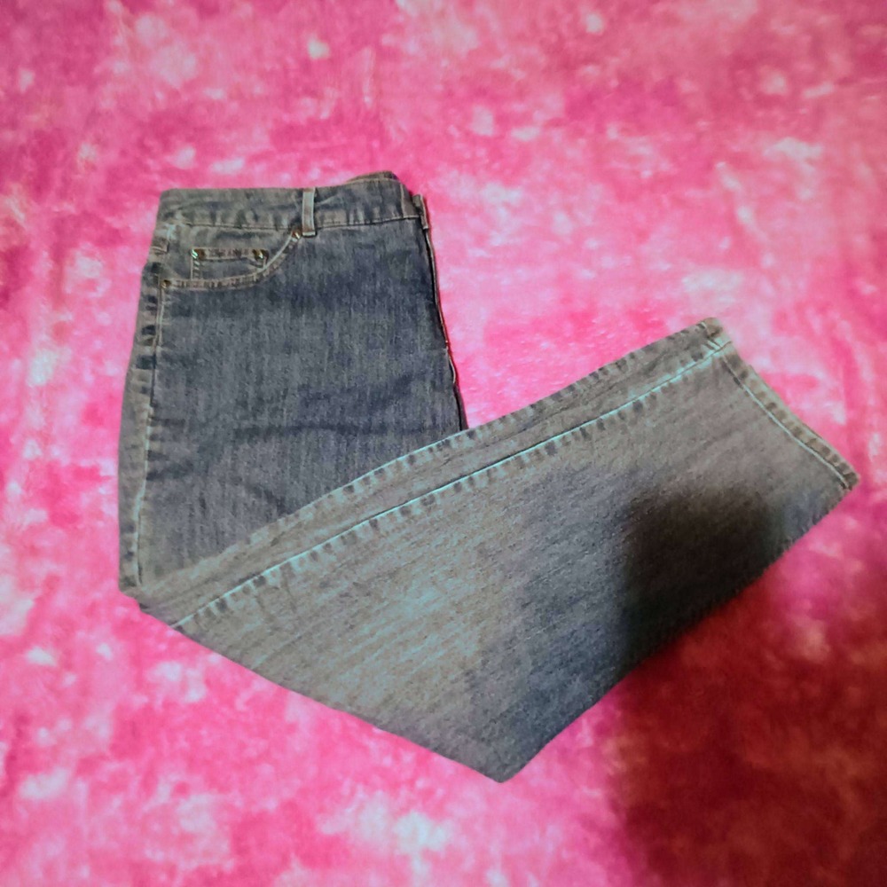 JMS Just My Size Jeans Women's 20W High Rise Classic Fit Straight Leg Denim